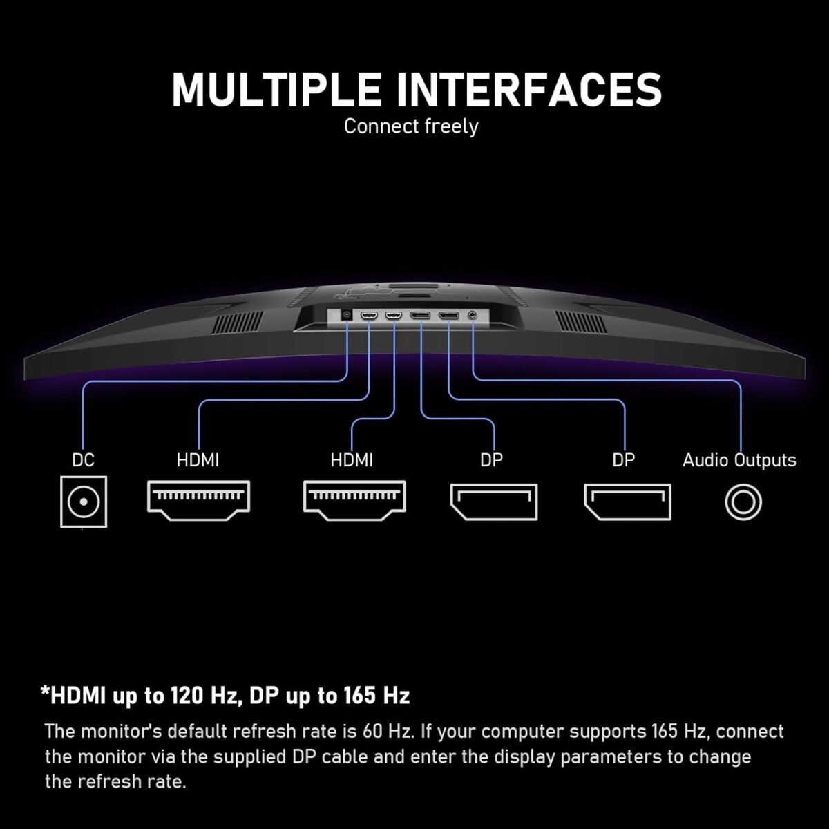 1746704334 32 inch 2k qhd2560×1440p 165hz curved gaming monitorpc screen 1ms，.jpg