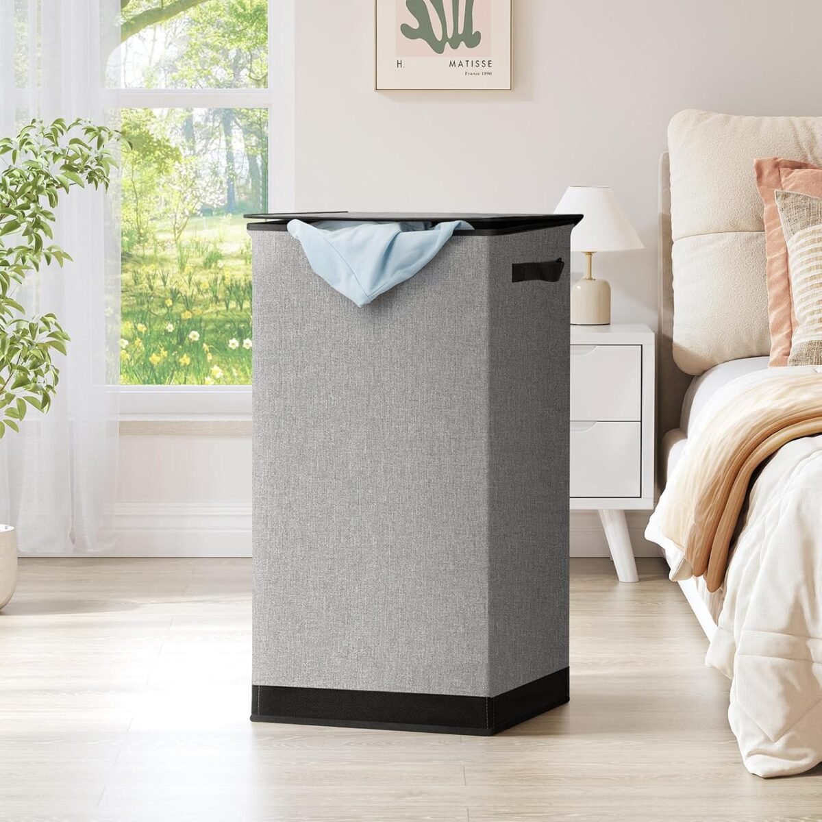 1746785910 soledi laundry hamper with lid 100l large tall collapsible laundry b.jpg