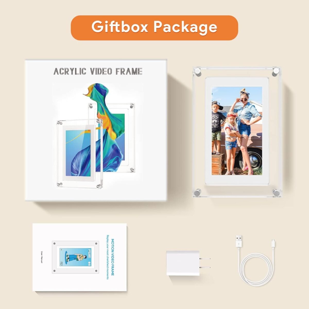 1746812267 5 inch acrylic picture frame with 4gb memory and 1000mah built in batt.jpg