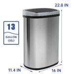 1746828438 kitchen trash can with lid 13 gallon automatic garbage can for bathro.jpg
