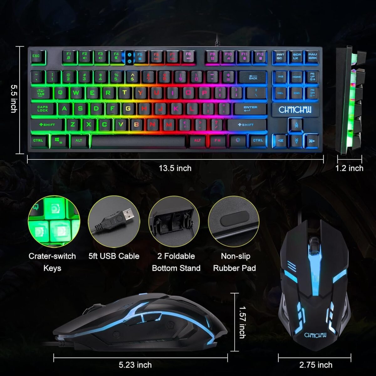 1747086415 chonchow 87 keys tkl gaming keyboard and mouse combo wired led rainbo.jpg