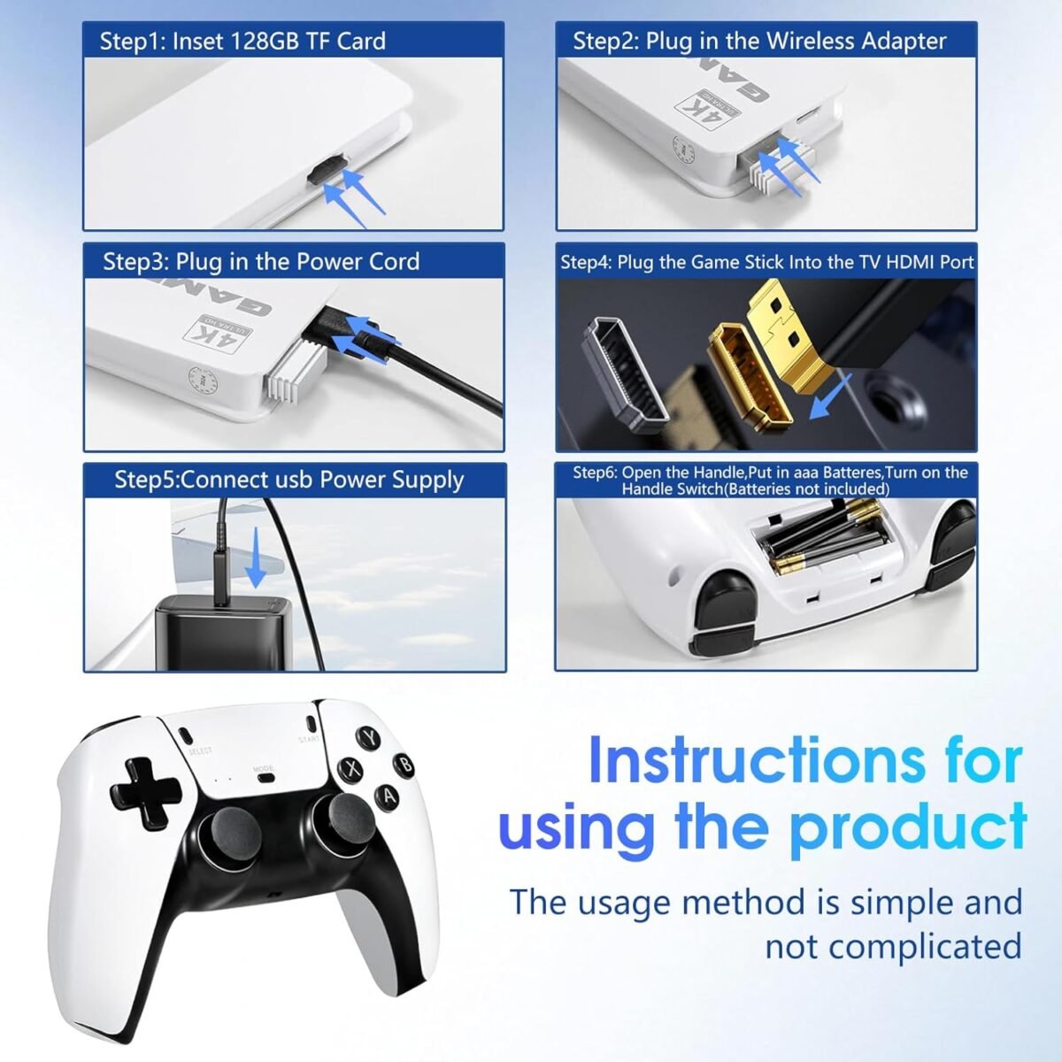 1747349098 2025new wireless retro game console40000games and 23 emulators，plug.jpg