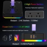1747349190 cozoo rgb headphone stand with charger 3 usb ports and 2 ac outlets2.jpg