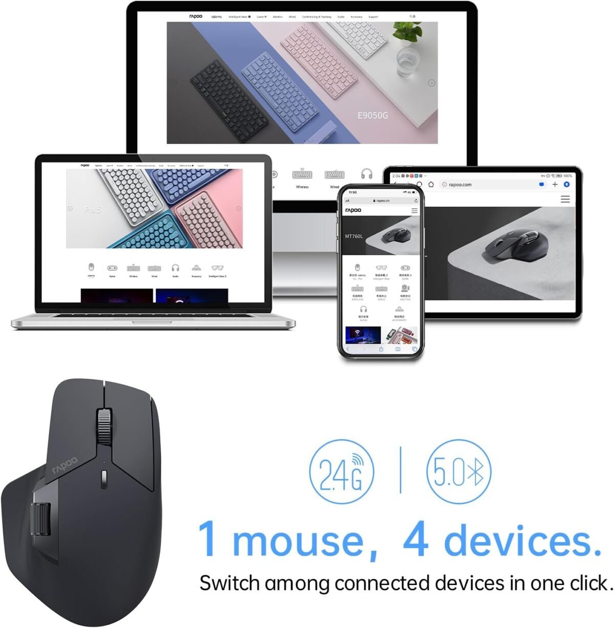 1747435720 rapoo mt760 multi device wireless mouse bluetooth 5.0 and 2.4g multi.jpg