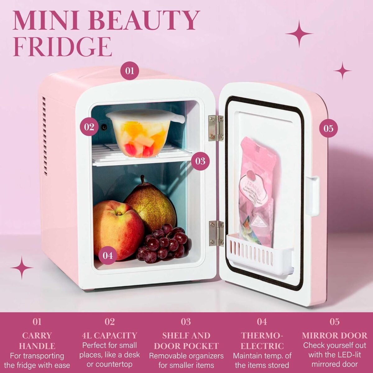 1747511350 paris hilton mini refrigerator and personal beauty fridge mirrored do.jpg