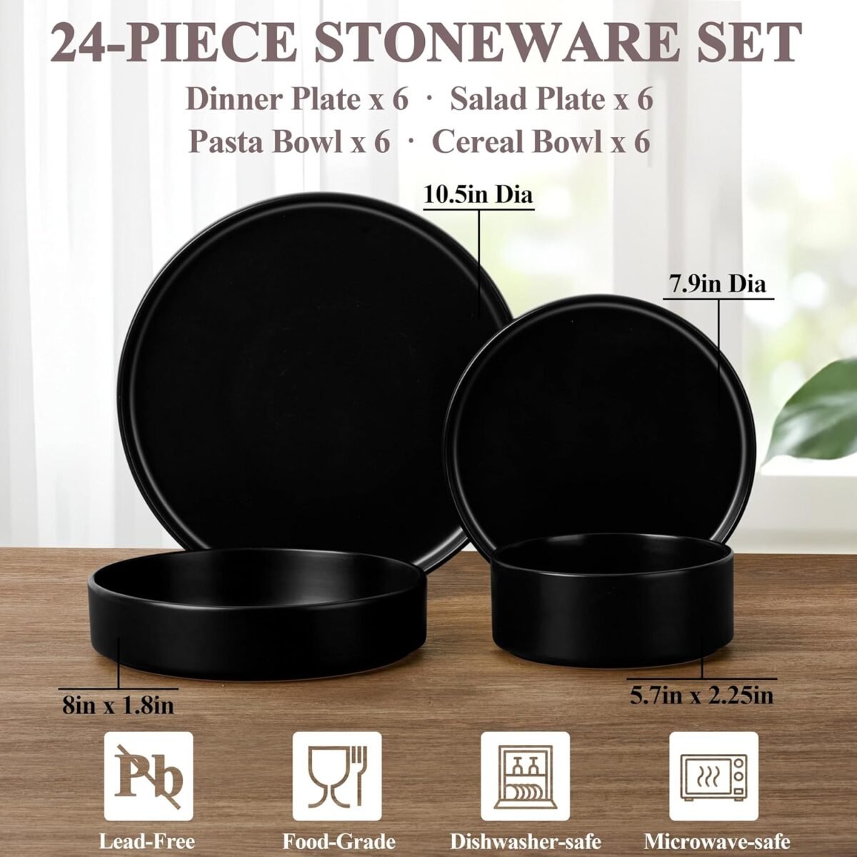 1747958386 herogo dinnerware sets with pasta bowls for 6 24 piece dinner salad p.jpg