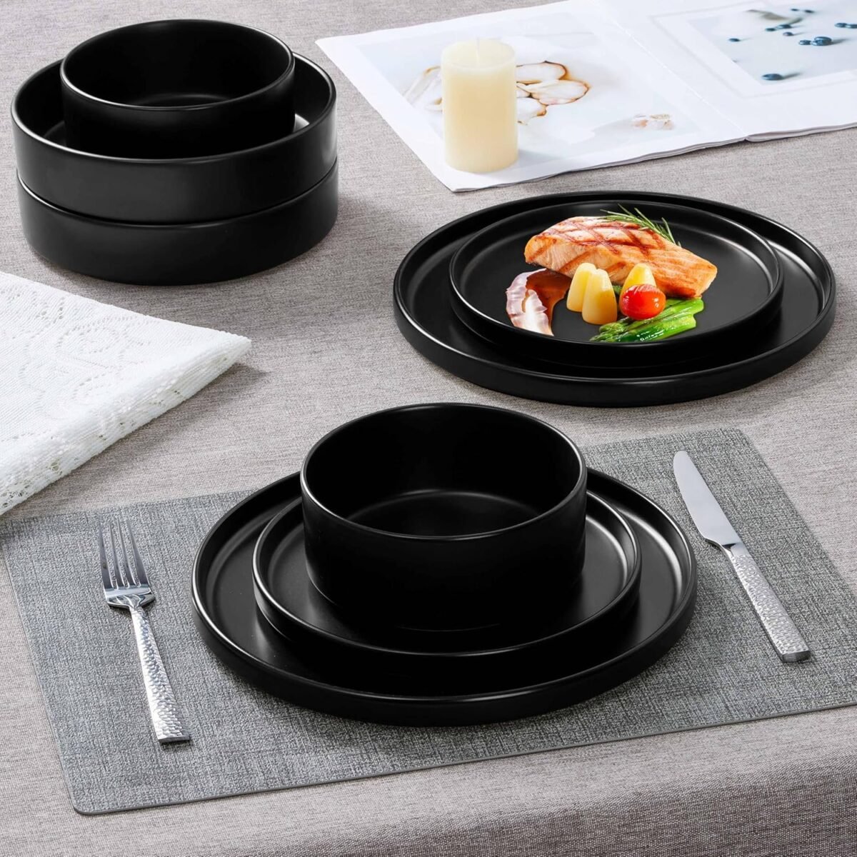 1747958387 herogo dinnerware sets with pasta bowls for 6 24 piece dinner salad p.jpg