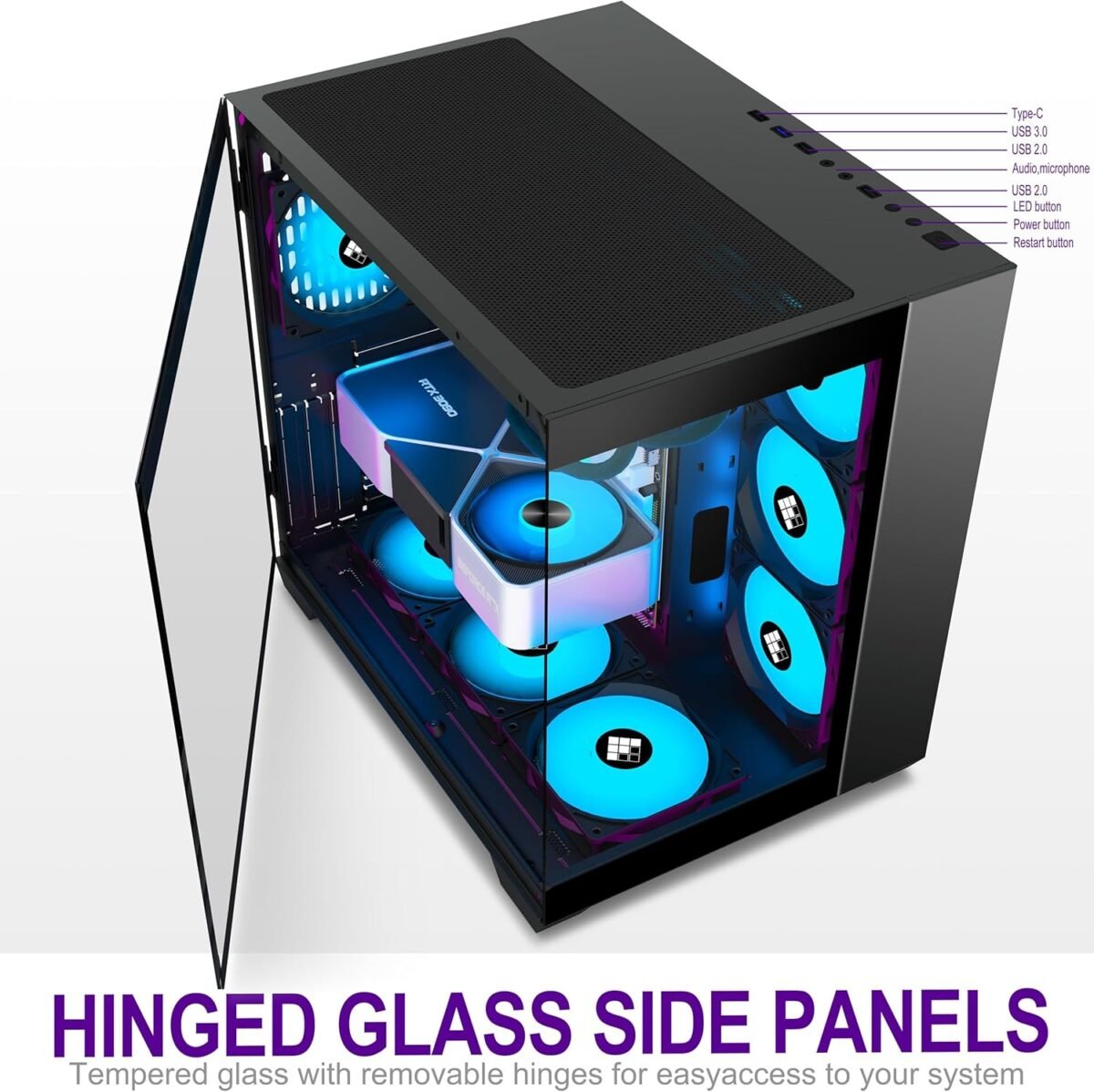 1748047546 f600 pc case pre installed 6 pwm argb fan atx mid tower gaming pc c.jpg