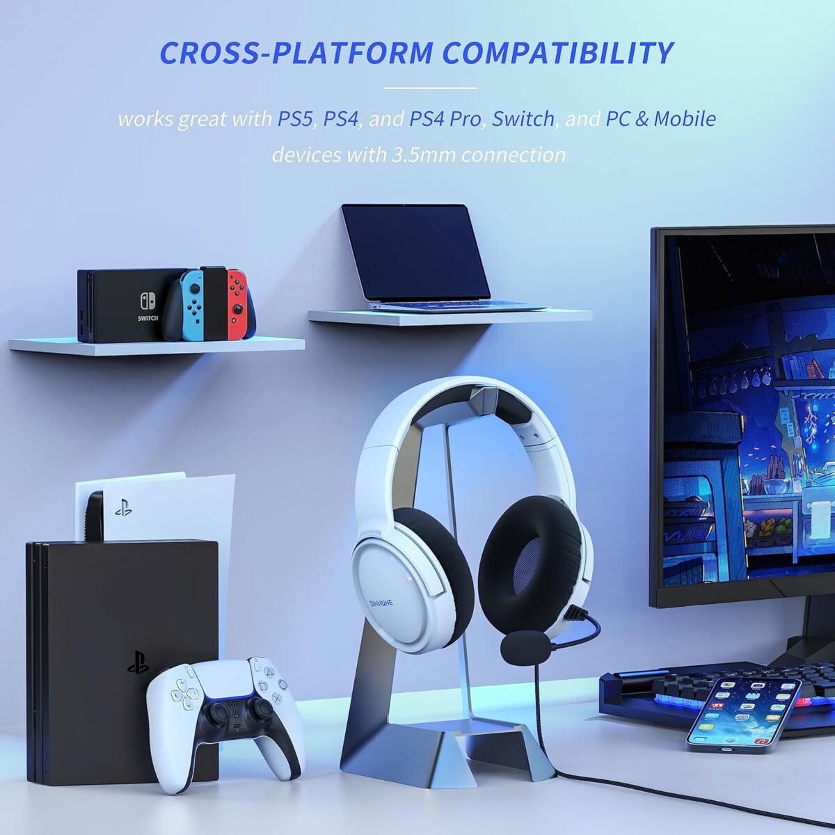 1748222525 binnune gaming headset with mic for ps5 xbox series sx ps4 xbox 1 pc.jpg