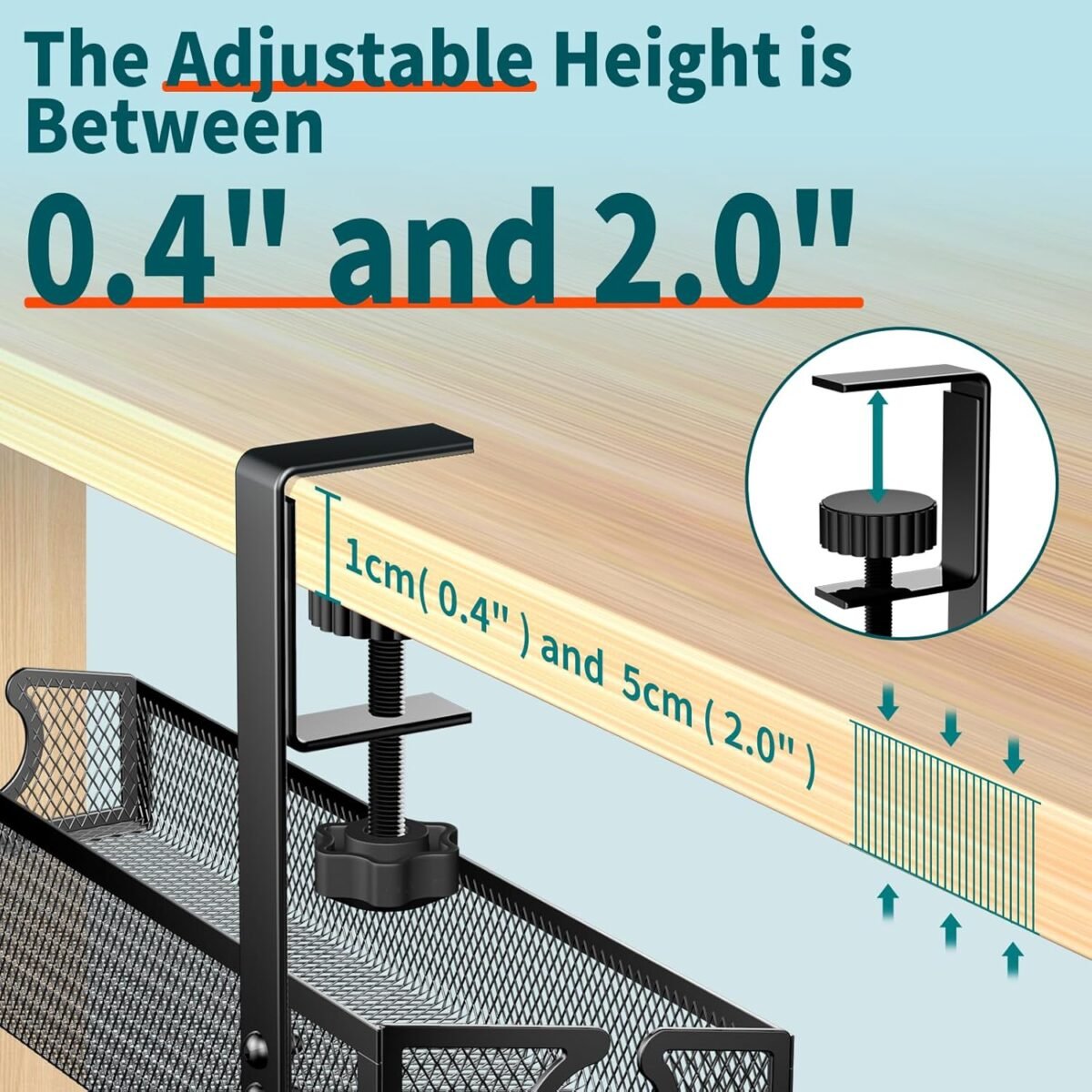 1748284738 under desk cable management tray black no drill organizer with clamp.jpg