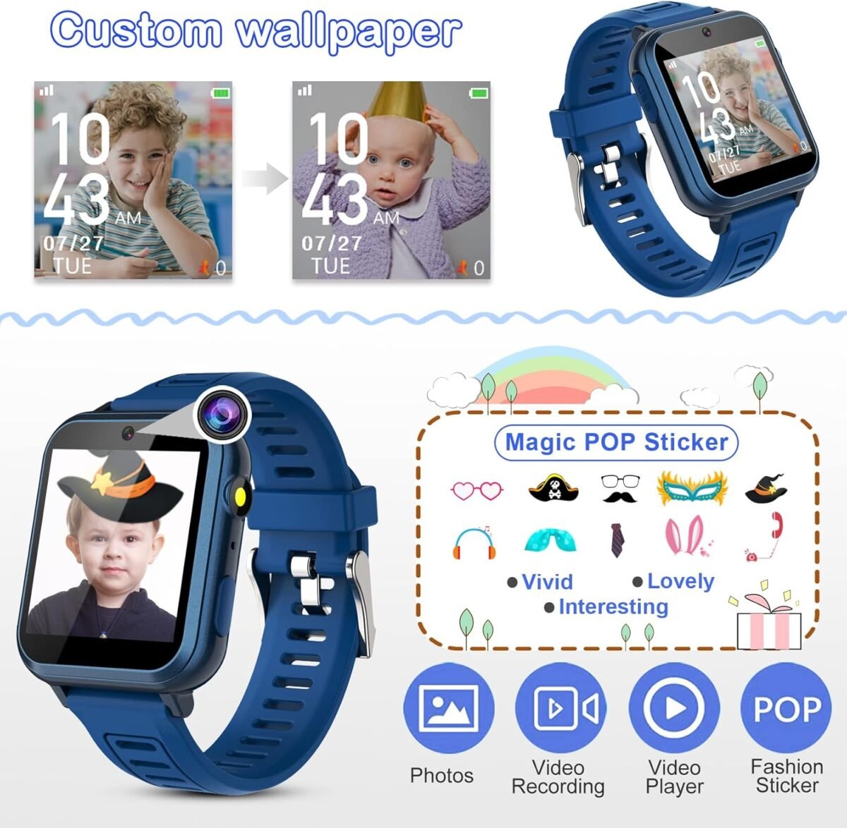 1748701278 phyulls smart watch for kids with 24 games alarm clock touchscreen c.jpg