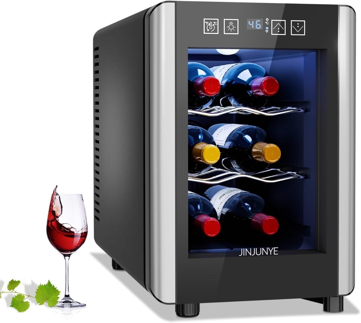 6 bottle wine cooler wine fridge small with digital temperature contr.jpg