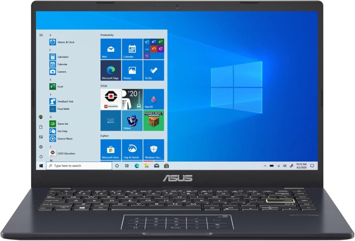 Asus e410 intel celeron n4020 4gb 64gb 14 inch hd led win 10 laptop s.jpg