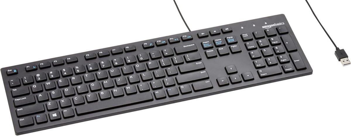 Amazon basics wired keyboard full sized qwerty layout black.jpg