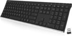 Arteck 2.4g wireless keyboard stainless steel ultra slim full size key.jpg