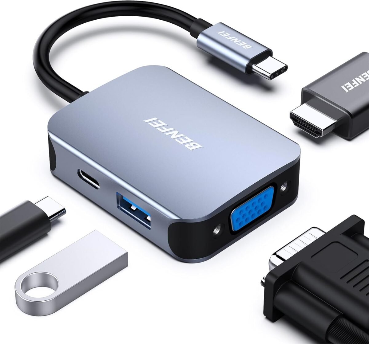 Benfei usb c hub 4 in 1 usb type c to hdmi vga adapter usb c to usb.jpg