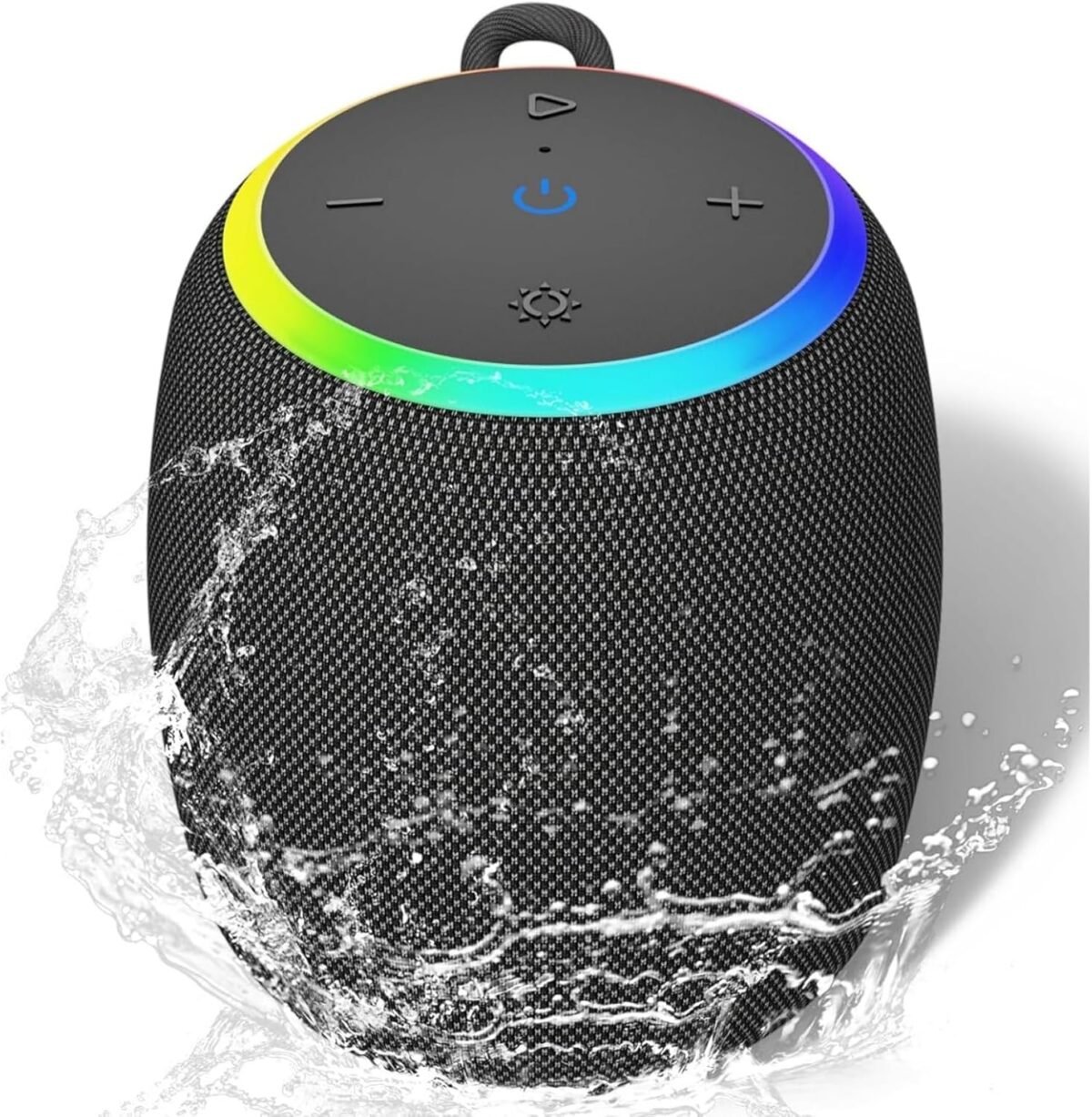 Bluetooth speaker with lights portable wireless speakers 15w clear b.jpg