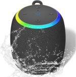 Bluetooth speaker with lights portable wireless speakers 15w clear b.jpg