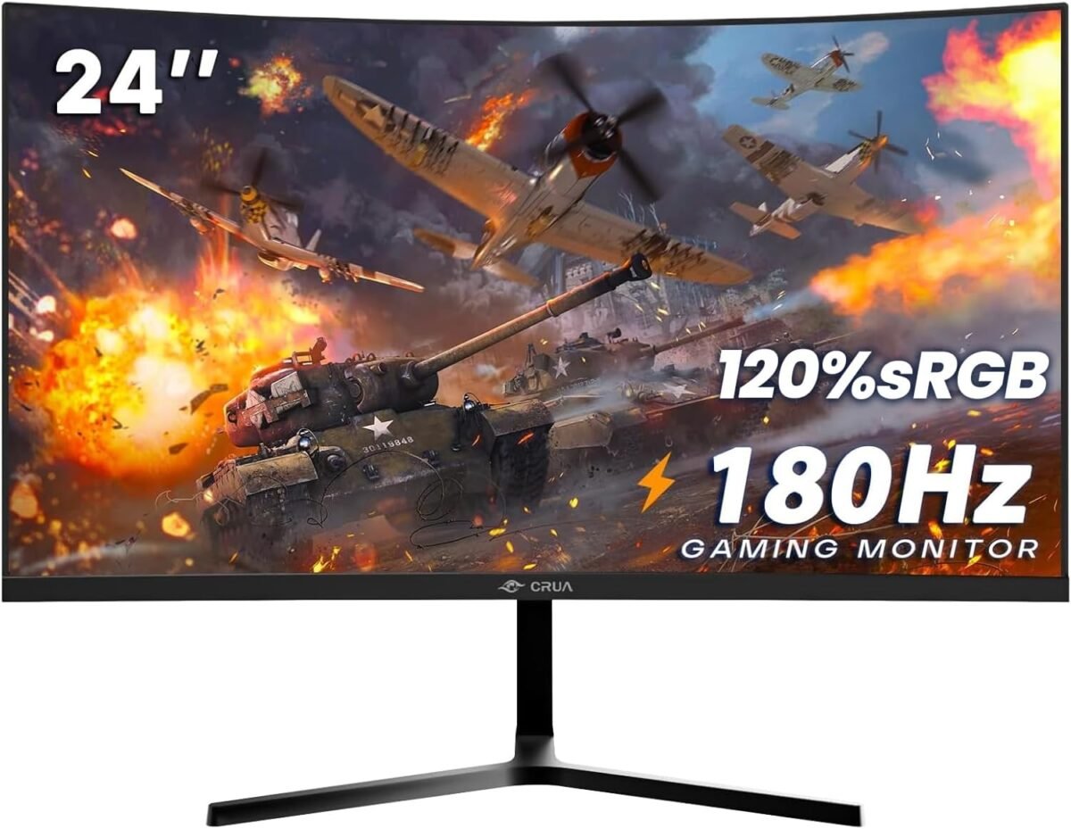 Crua 24 curved gaming monitor 180hz144hz fhd 1080p support 120 sr.jpg