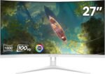 Crua 27 curved white monitor full hd1920x1080p va panel 1800r 100h.jpg