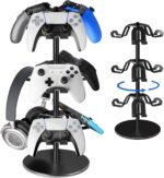 Controller holder stand 3 tiers rotatable gaming headset stand compat.jpg