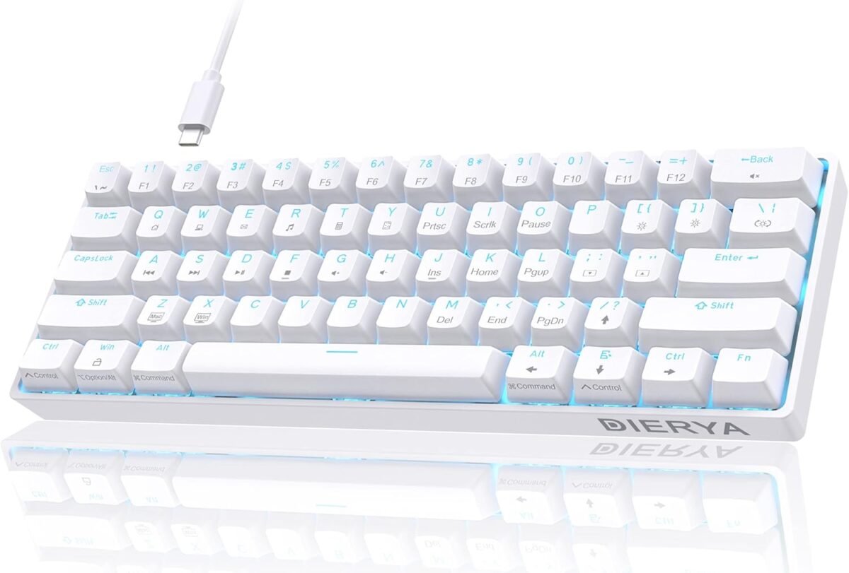 Dierya 60 mechanical keyboard dk61se wired gaming keyboard with red.jpg