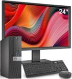 Dell optiplex desktop computer with 24 inch monitor pc and monitor bun.jpg