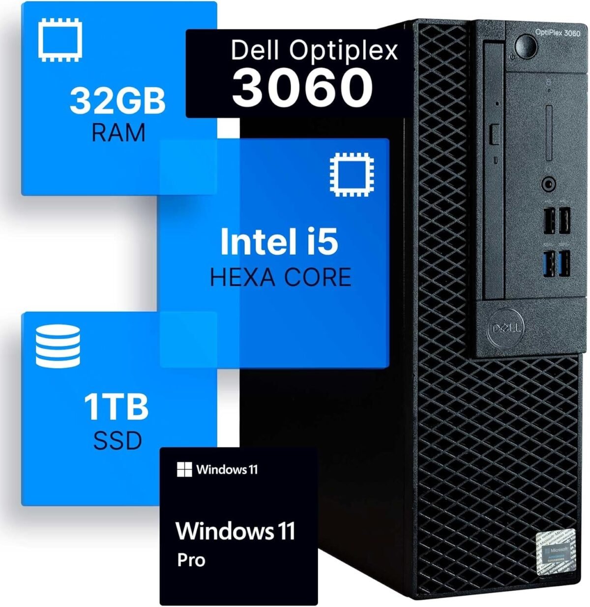 Dell optiplex 3060 desktop computer intel i5 8500 3.2 32gb ddr4.jpg