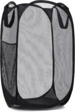 Handy laundry collapsible mesh pop up hamper with wide opening and sid.jpg