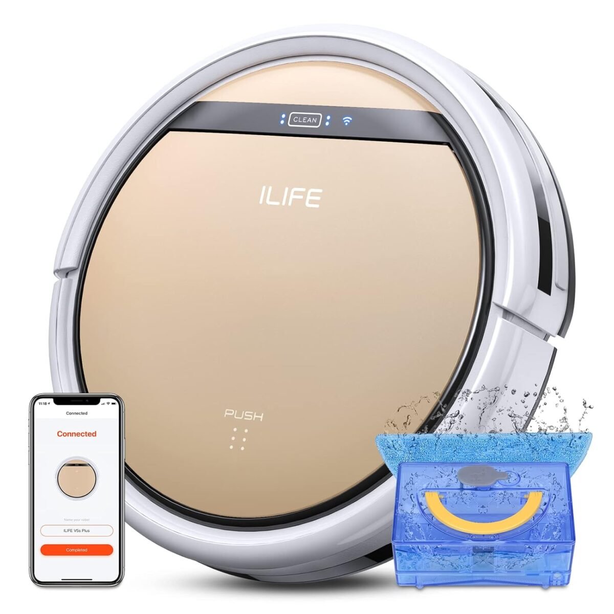 Ilife v5s plus robot vacuum and mop combo works with 2.4g wifi alexa.jpg