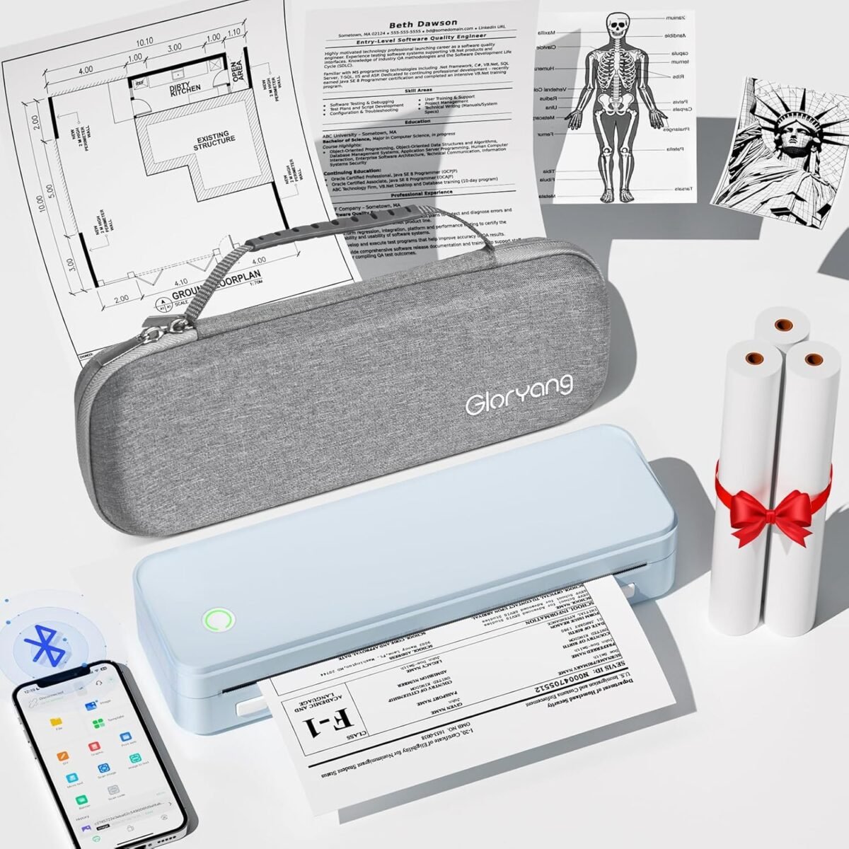 Inkless portable printer for travel wireless thermal printer supports.jpg