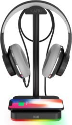 Kafri rgb headphone stand with wireless charger desk gaming headset ho.jpg