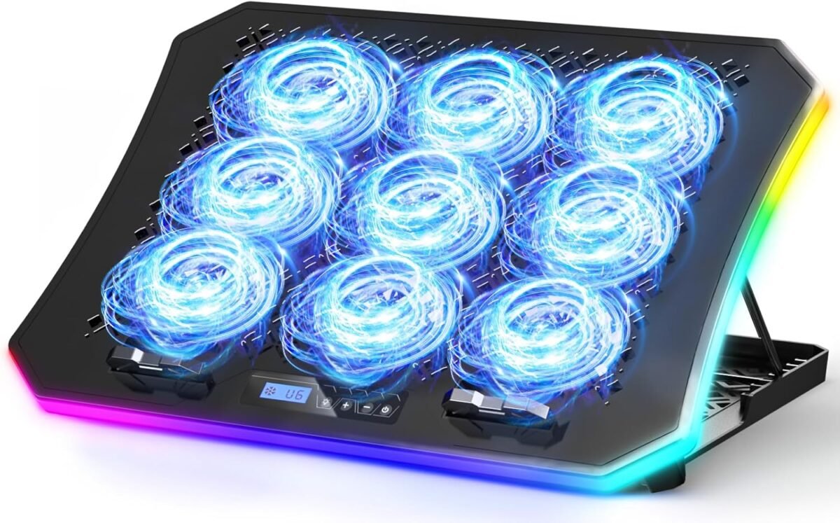 Keibn upgraded gaming laptop cooler pad with 9 quiet rgb fans cooling.jpg