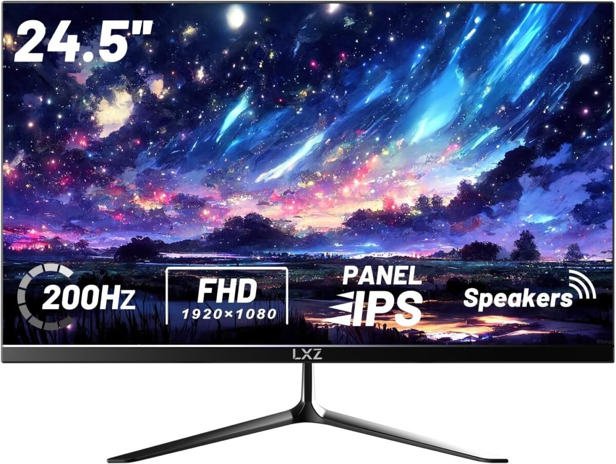 Lxz gaming monitor 24.5 inch 200hz monitor fhd 1080p frameless ips di.jpg