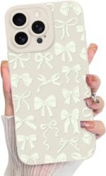 Mzelq for iphone 16 pro max case silicone bow paint cute pattern cam.jpg