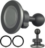 Magnetic car mount cell phone holder with 1 inch ball for magsafe ipho.jpg