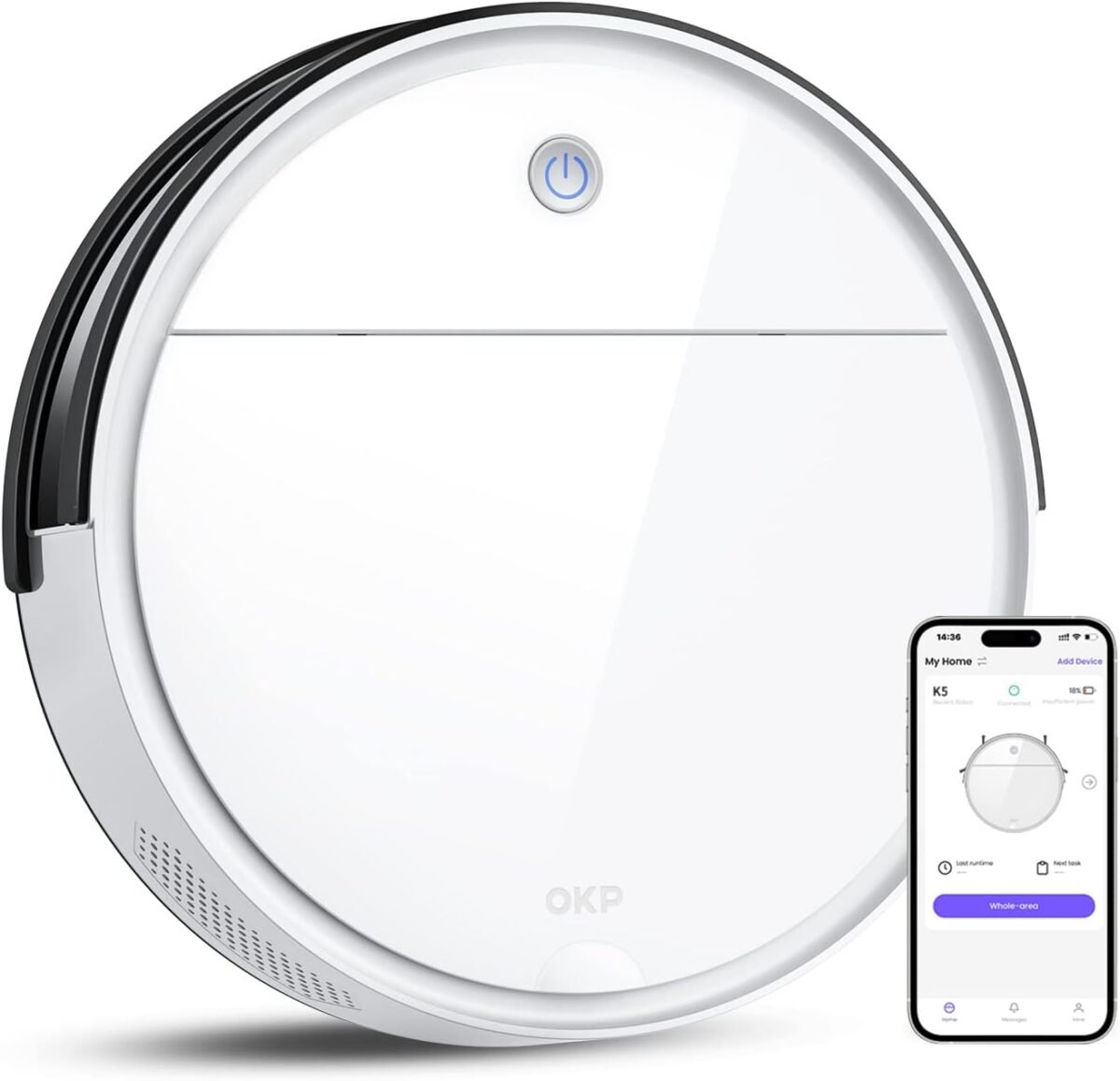 Okp robot vacuum cleaner 2500pa 120 min runtime robotic vacuum clean.jpg