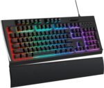 Omoton gaming keyboard with magnetic wrist rest low profile and slien.jpg