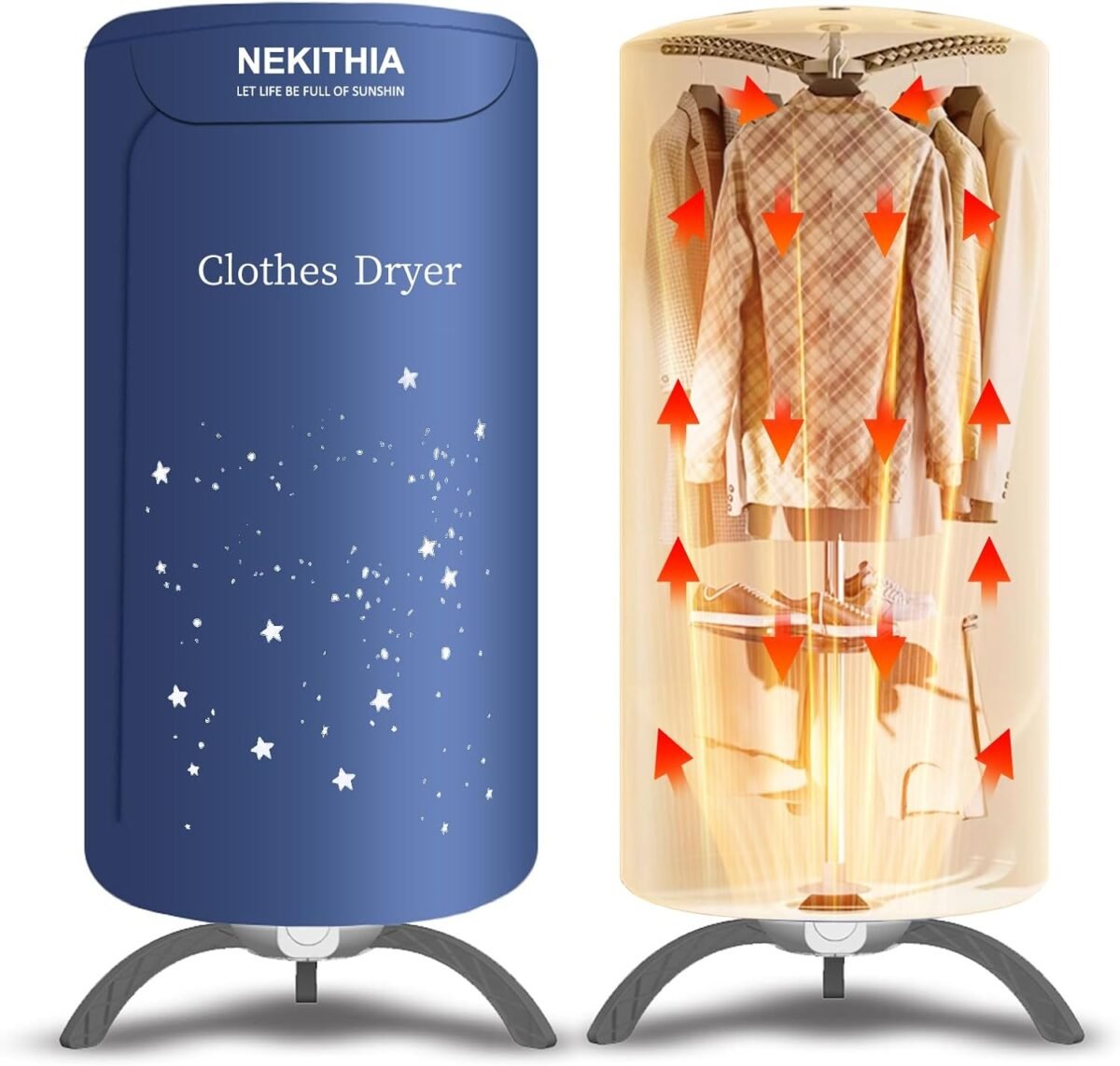 Portable clothes dryer upgraded to quickly dry a large number of cloth.jpg