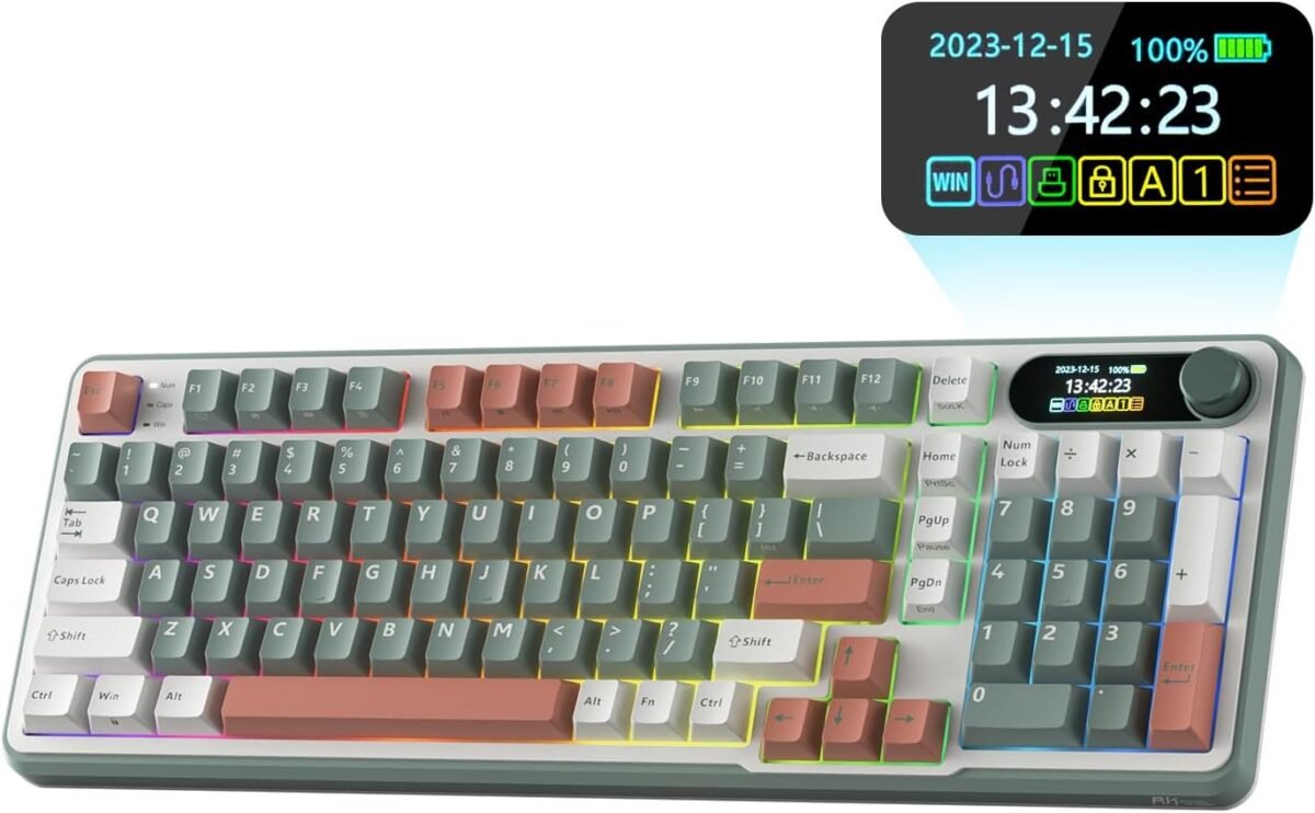 Rk royal kludge s98 mechanical keyboard wsmart display knob top mo.jpg