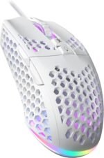 Sm900 white wired gaming mouse with honeycomb shell12800 dpi7 progra.jpg