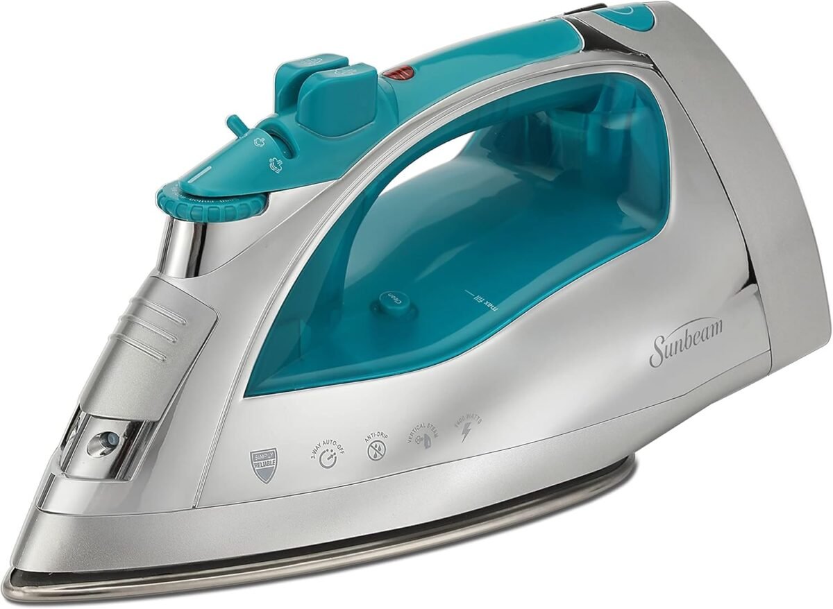 Sunbeam steammaster 1400 watt iron with 8 retractable cord large ant.jpg