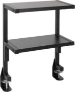 Vivo clamp on 13 inch above or below desk 2 tier shelving unit for tab.jpg