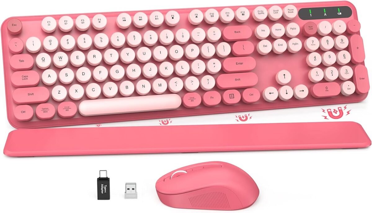 Wireless keyboard and mouse combo round keycaps full size retro typ.jpg