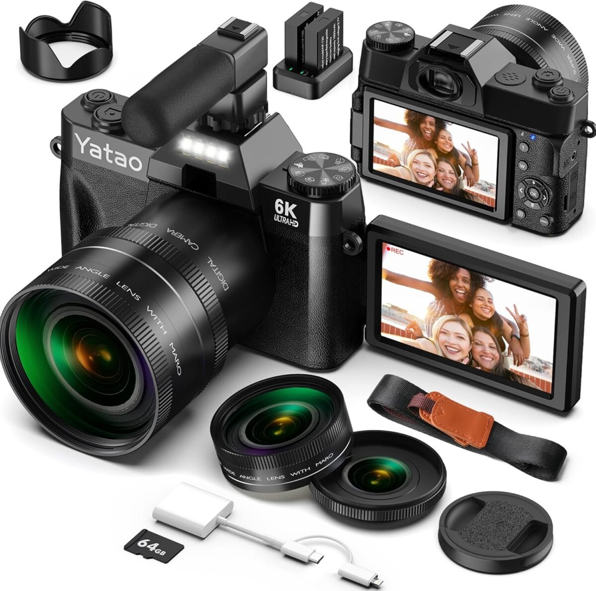 Yatao digital cameras for photography and vlogging 6k 64mp flip scree.jpg