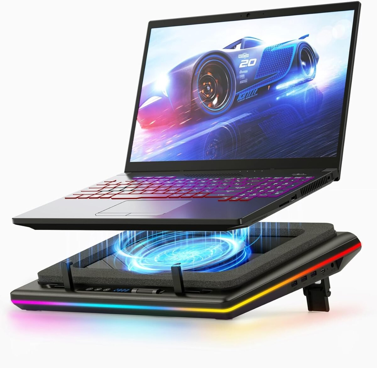 Llano rgb laptop cooling pad gaming laptop cooler with powerful turbo.jpg
