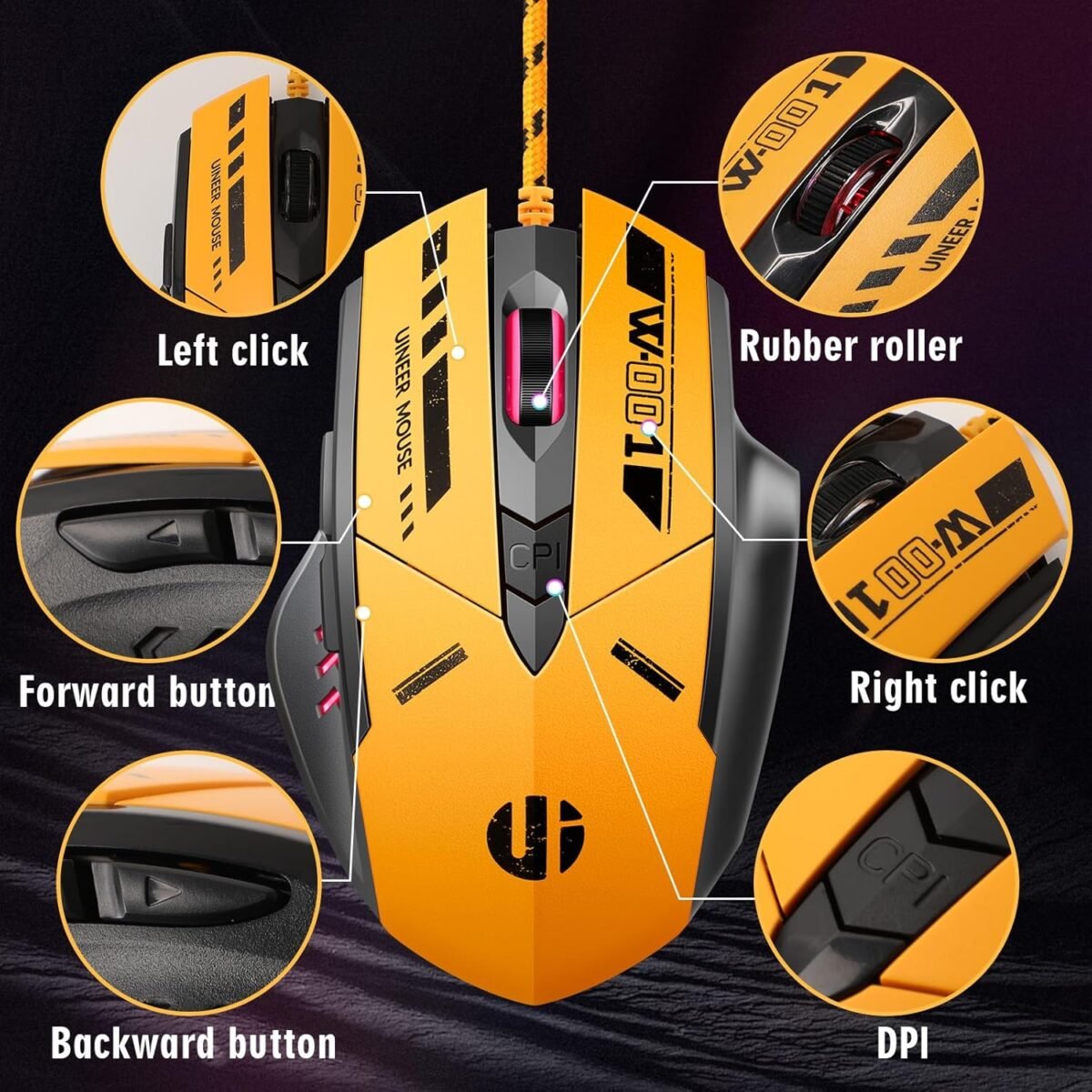 1748742856 wired mouse gaming 4 adjustable dpi levels 6 programmable buttons 4.jpg