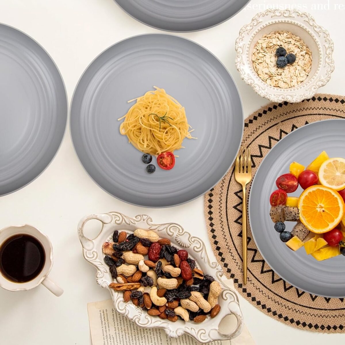 1749343466 liyh 20 pcs grey wheat straw plastic plates 9 inch unbreakable dinne.jpg