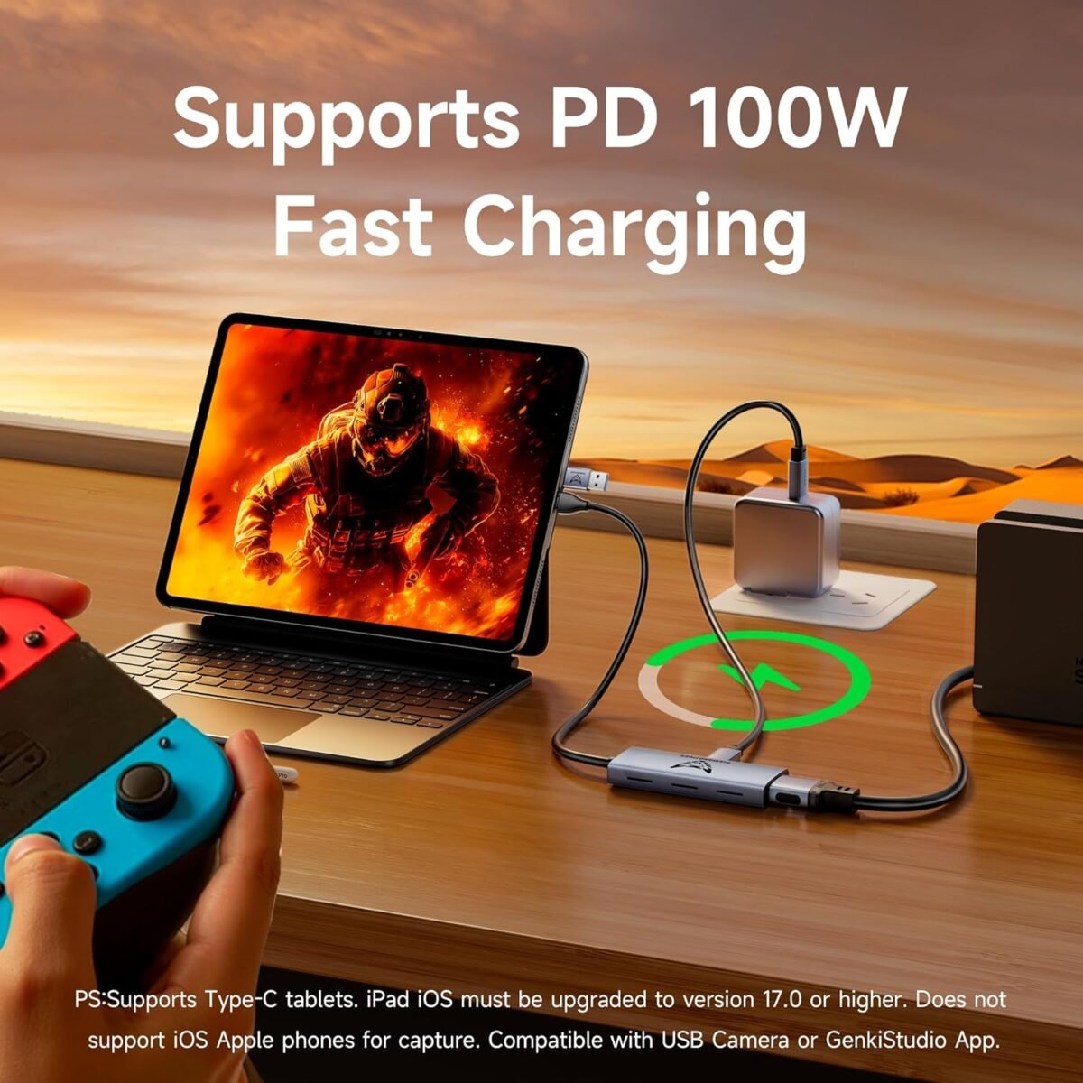 1749861814 4k video capture card with 100w pd hdmi to usb 3.0usb c 1080p 60fps c.jpg