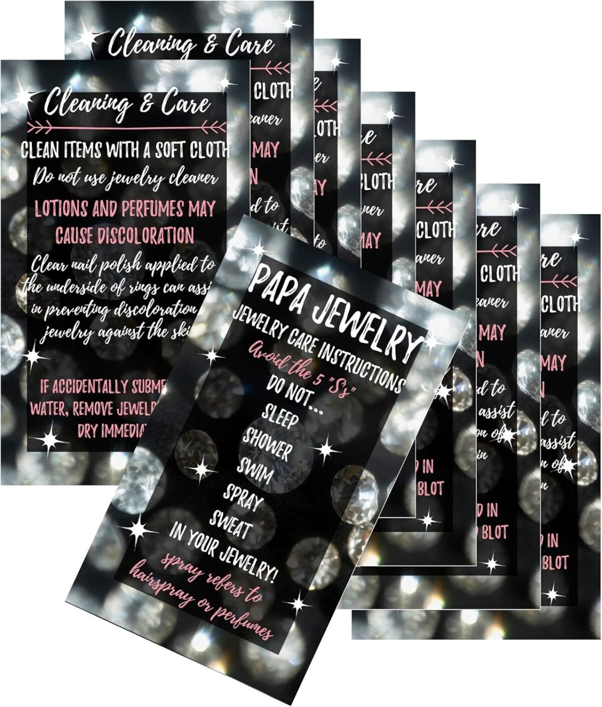 1750282683 jewelry cleaning and care cards for papa package of 50 bling silve.jpg